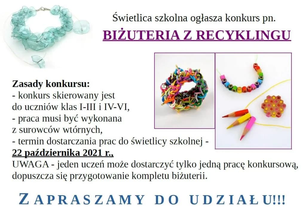 Biżuteria z recyklingu dla dzieci - kreatywne pomysły i bezpieczeństwo Biżuteria z recyklingu dla dzieci - kreatywne pomysły i bezpieczeństwo