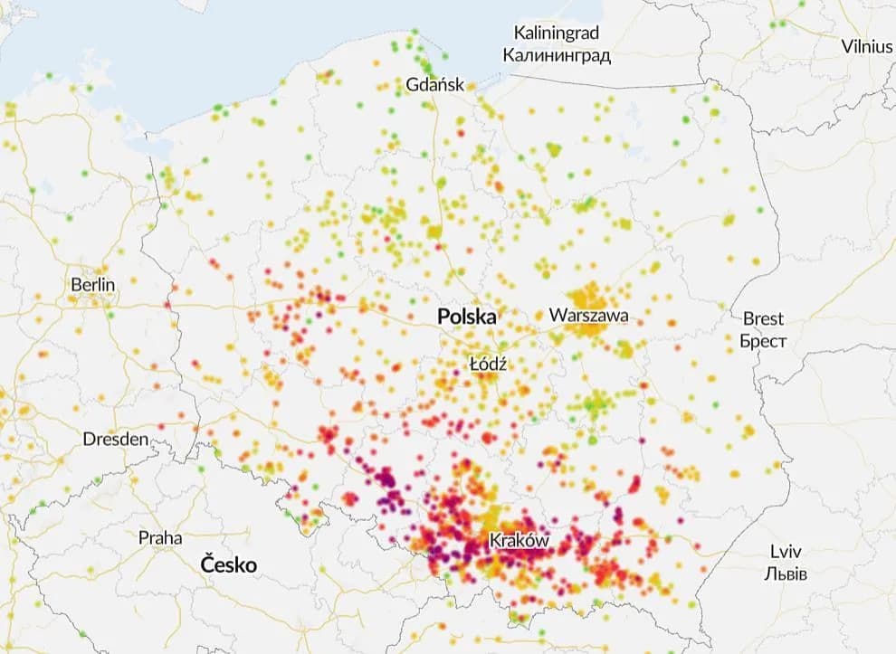 Jakie zanieczyszczenie powietrza w Krakowie? Sprawdź niebezpieczne poziomy